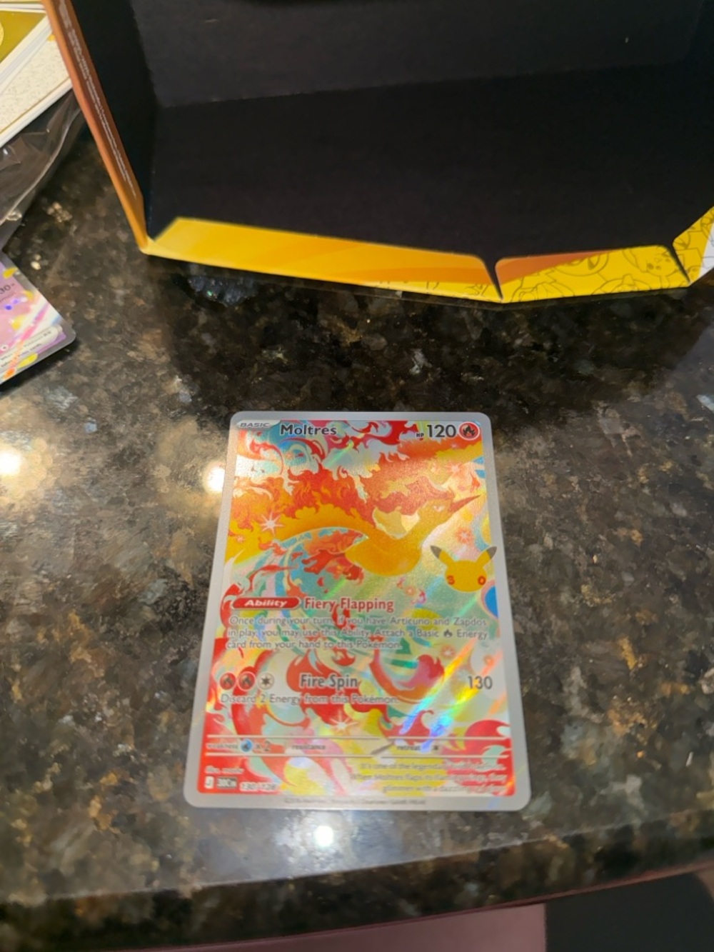 Pokémon 30th Celebration Moltres 130/128 Illustration Rare